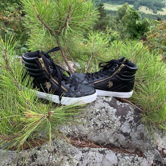 US Polo Assn zipper Kimmie sz 6 sneaker - Picture 1 of 8